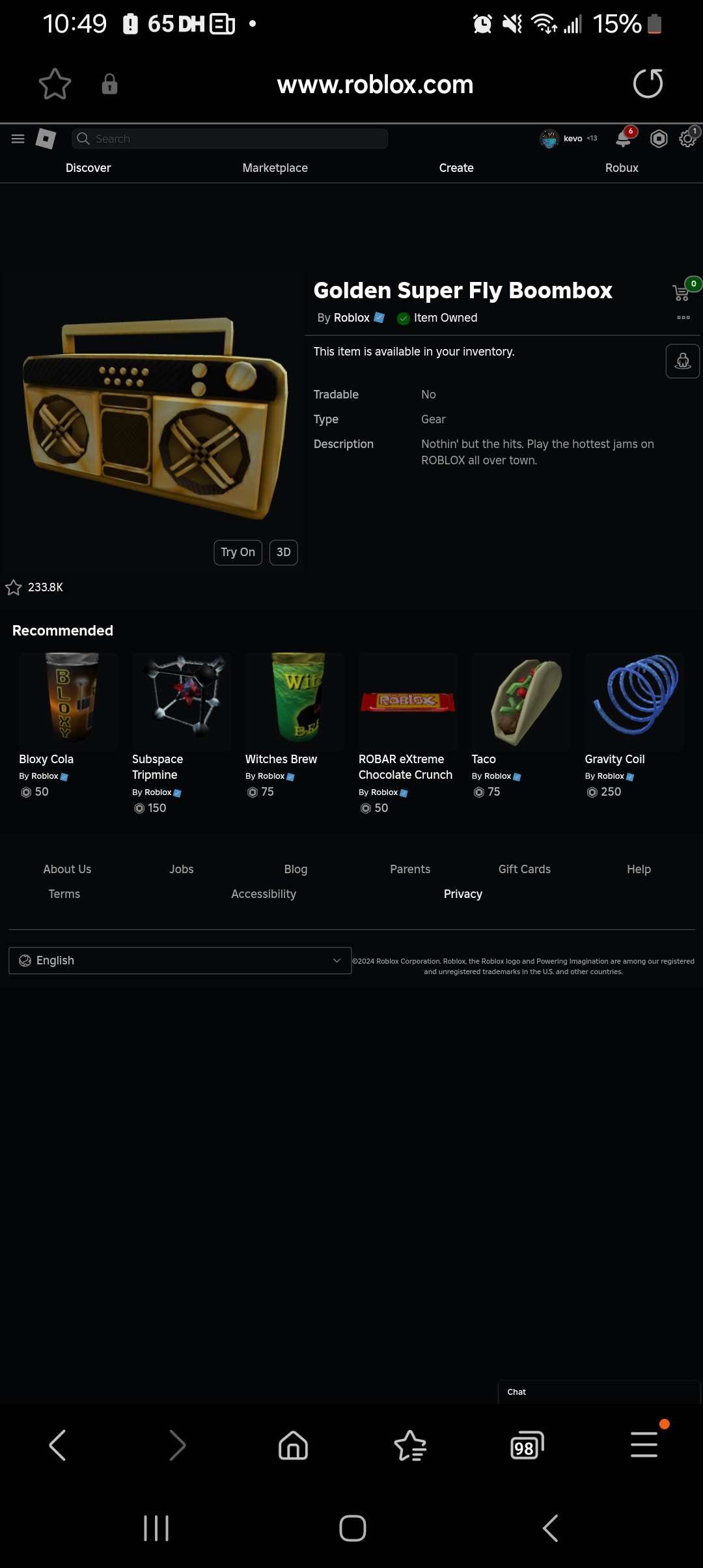 Og roblox account for sell 2019 through 2024